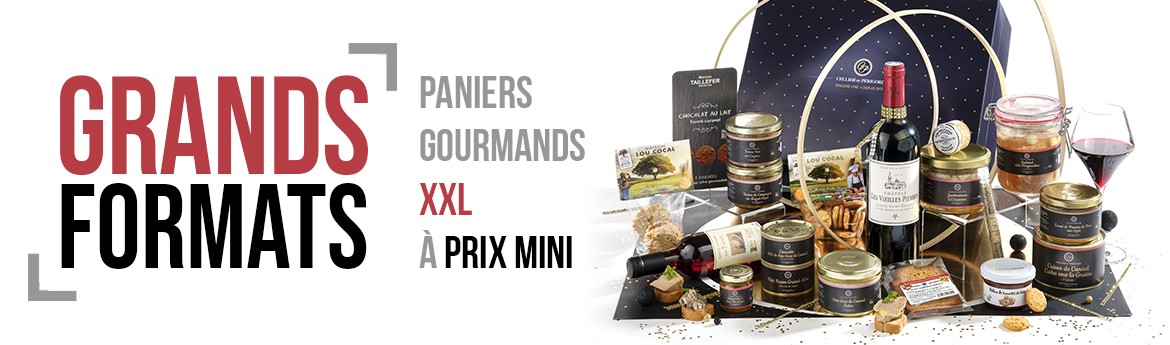 Offrez nos Paniers Gourmands Grand Format, pour un maximum de plaisir !